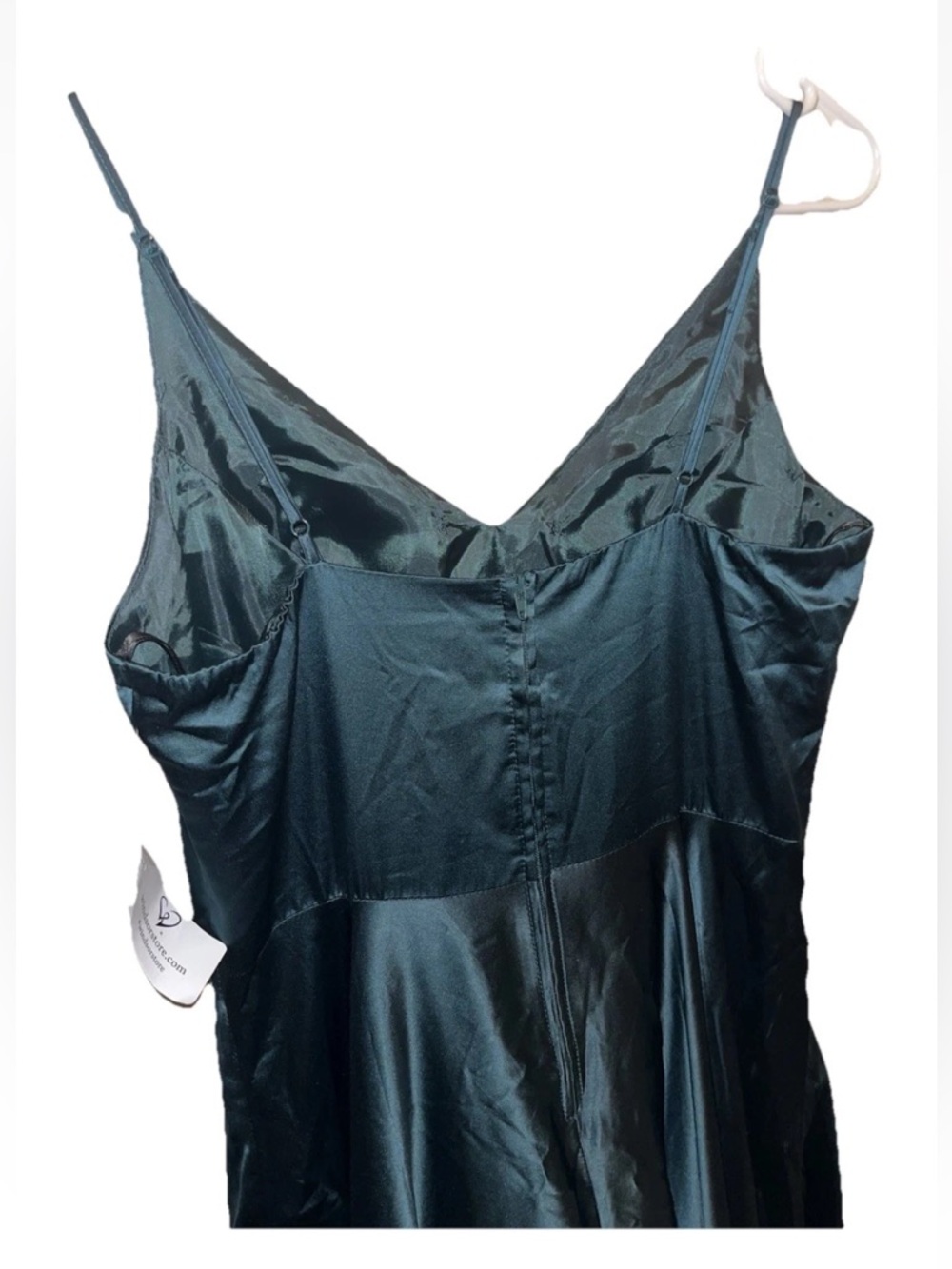 Windsor Emerald Green A Line Spaghetti Strap Maxi Dress Juniors Size 7 NWT Dance - Picture 5 of 7